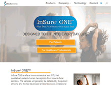 Tablet Screenshot of insuretest.com